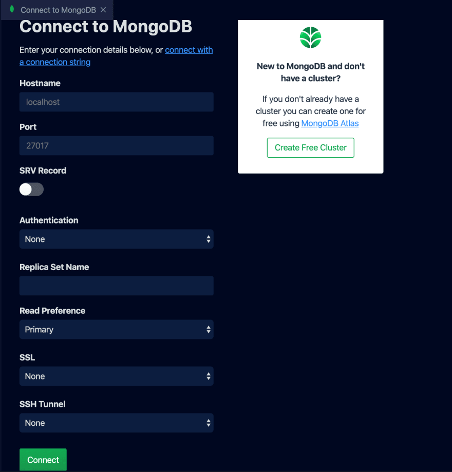 Conecte-se ao MongoDB