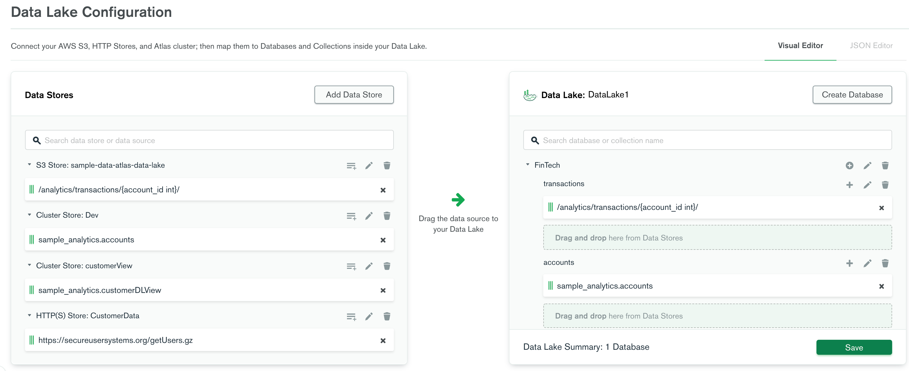Data Lake Configuration
