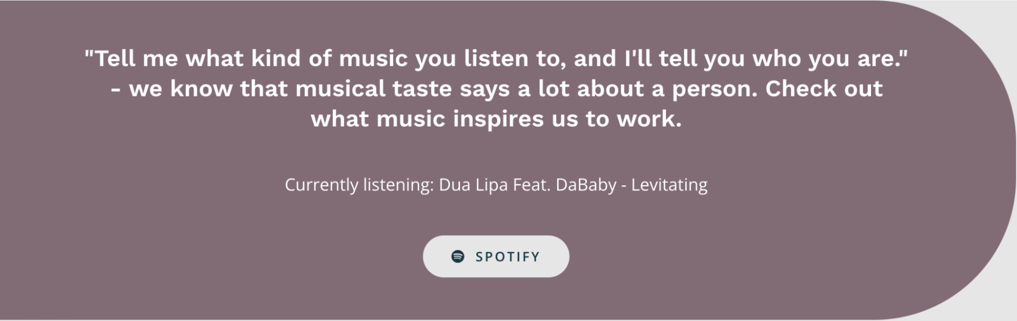 Currently played song on Spotify