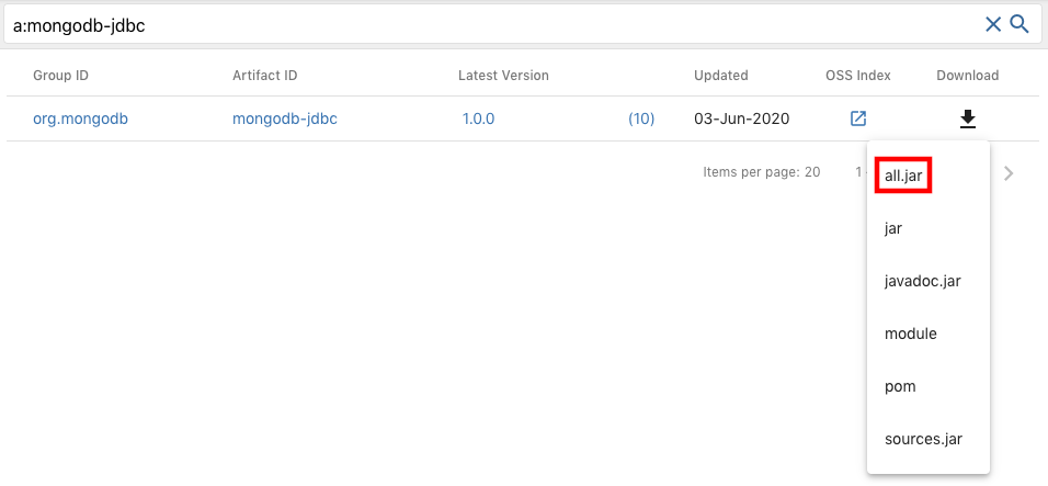 JDBC driver