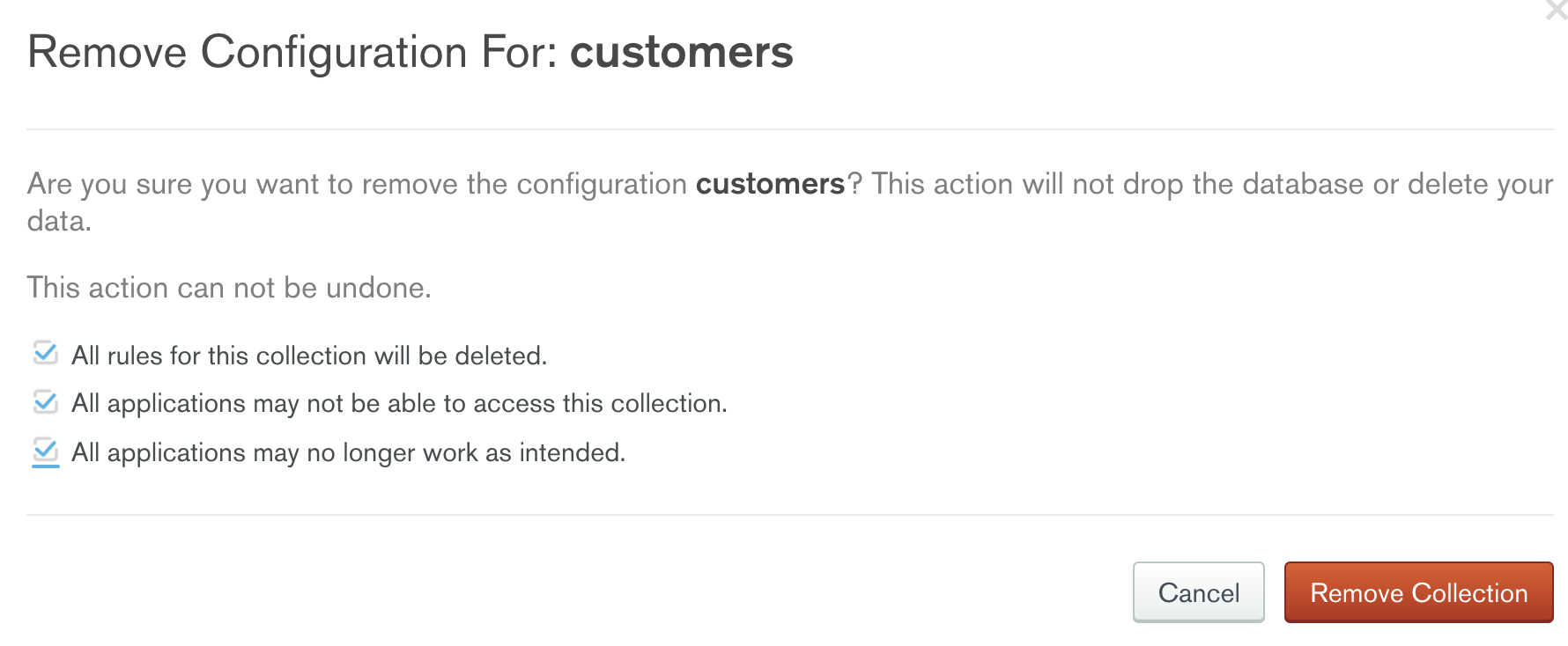 Remove Configuration