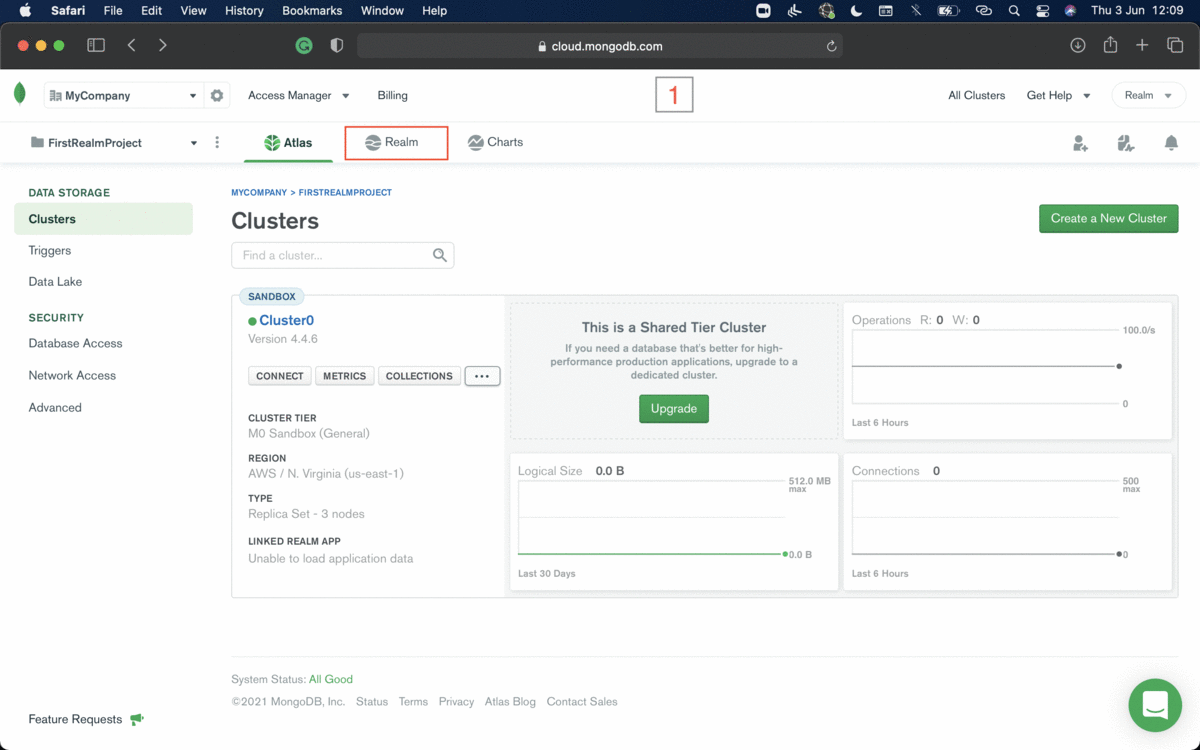 MongoDB Atlas App setup